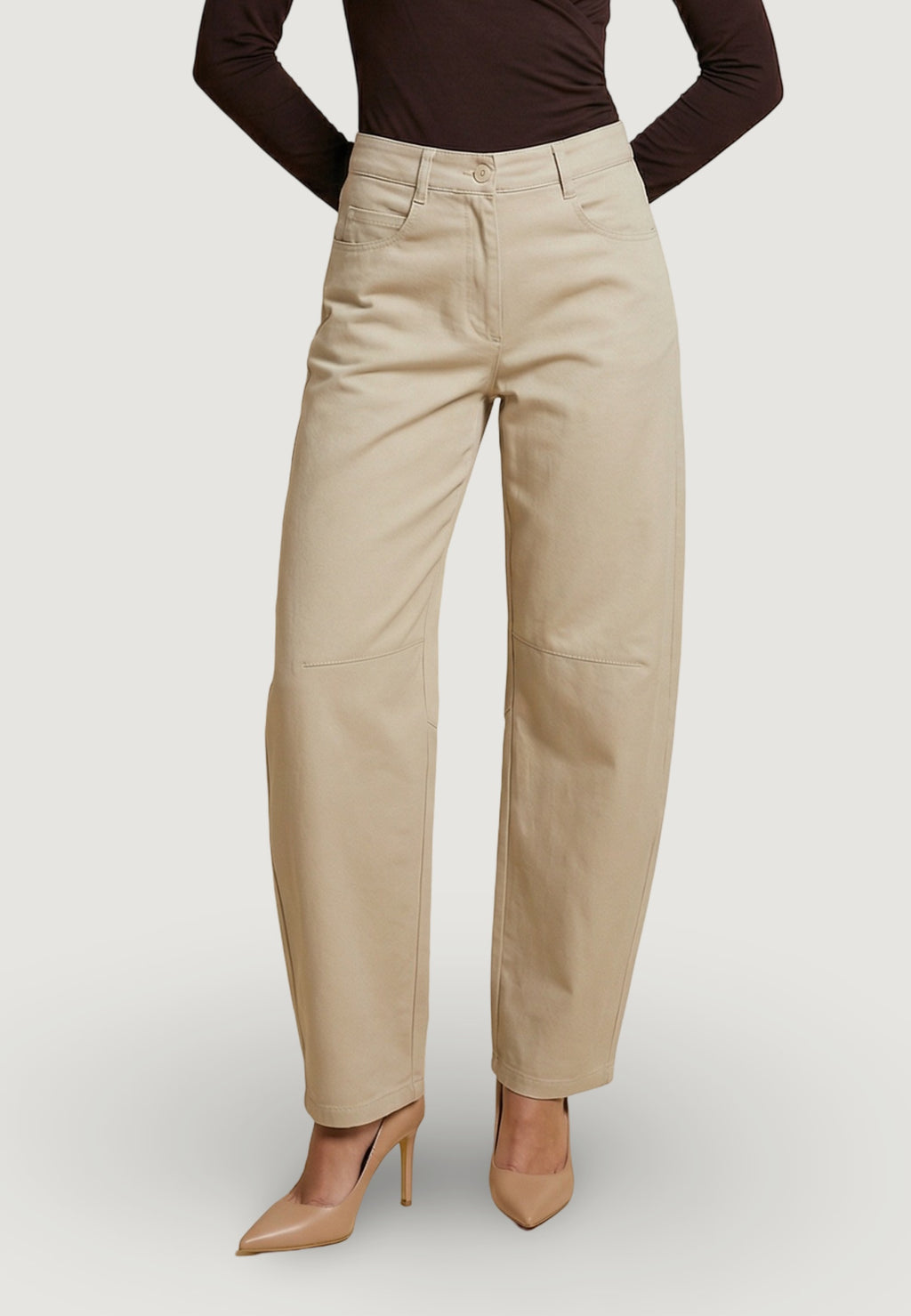 Pantaloni Cotone Dritti