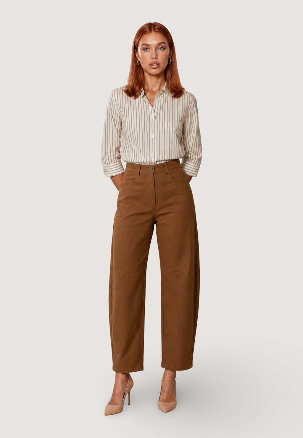 Pantaloni Cotone Dritti