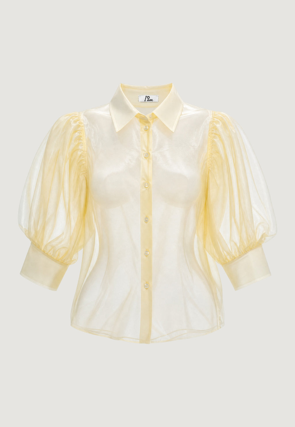 Camicia Cotone Maniche Balloon