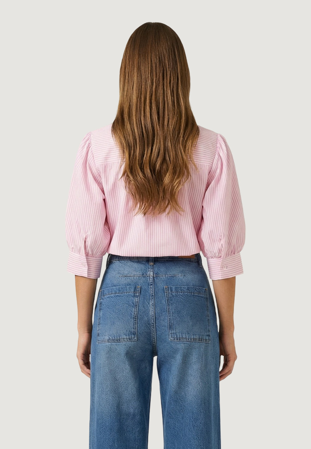 Camicia Cotone Maniche Balloon