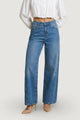 Jeans Cotone A Gamba Larga
