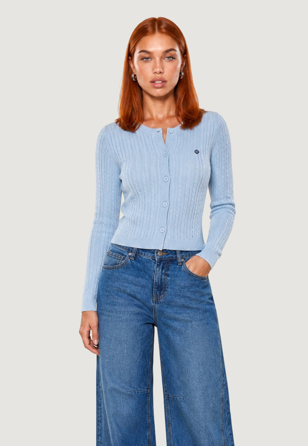 Cardigan Cotone Treccia