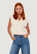 Gilet Cotone Acrilico Scollo V