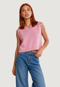 Gilet Cotone Acrilico Scollo V