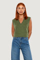 Gilet Cotone Acrilico Scollo V