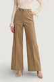 Pantaloni Cotone Vita Alta