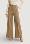 Pantaloni Cotone Vita Alta
