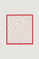 Foulard Cuori Bordo Rosso
