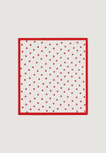 Foulard Cuori Bordo Rosso