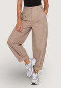 Pantaloni Cotone Risvolto