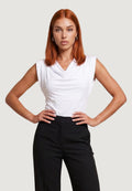 Top Cotone Scollo Morbido