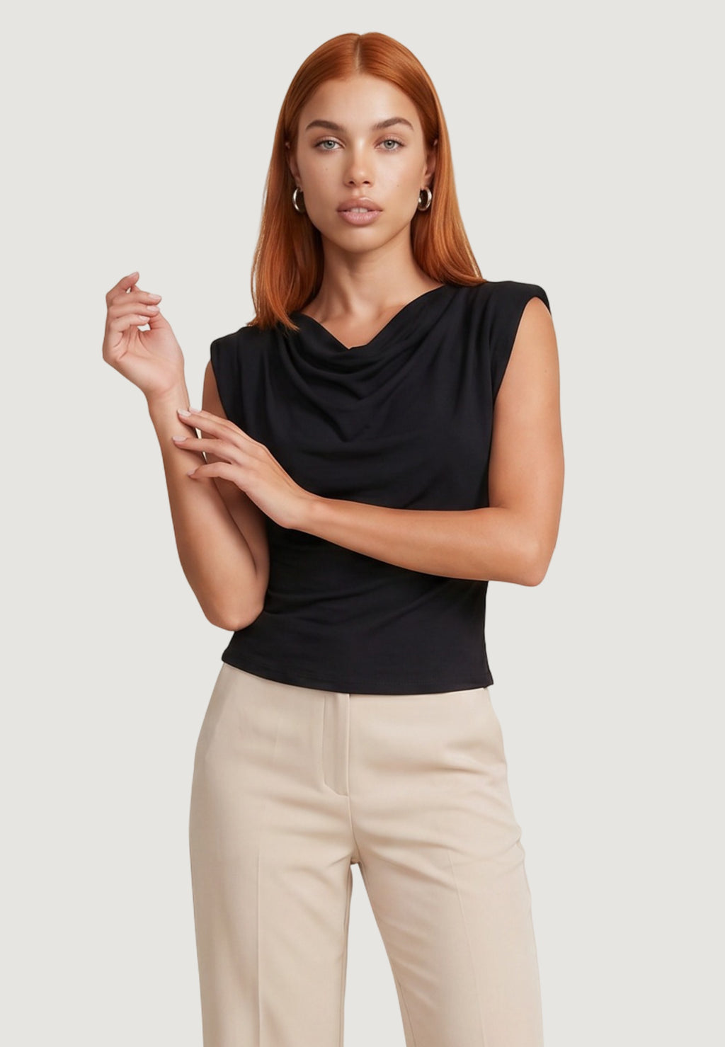 Top Cotone Scollo Morbido