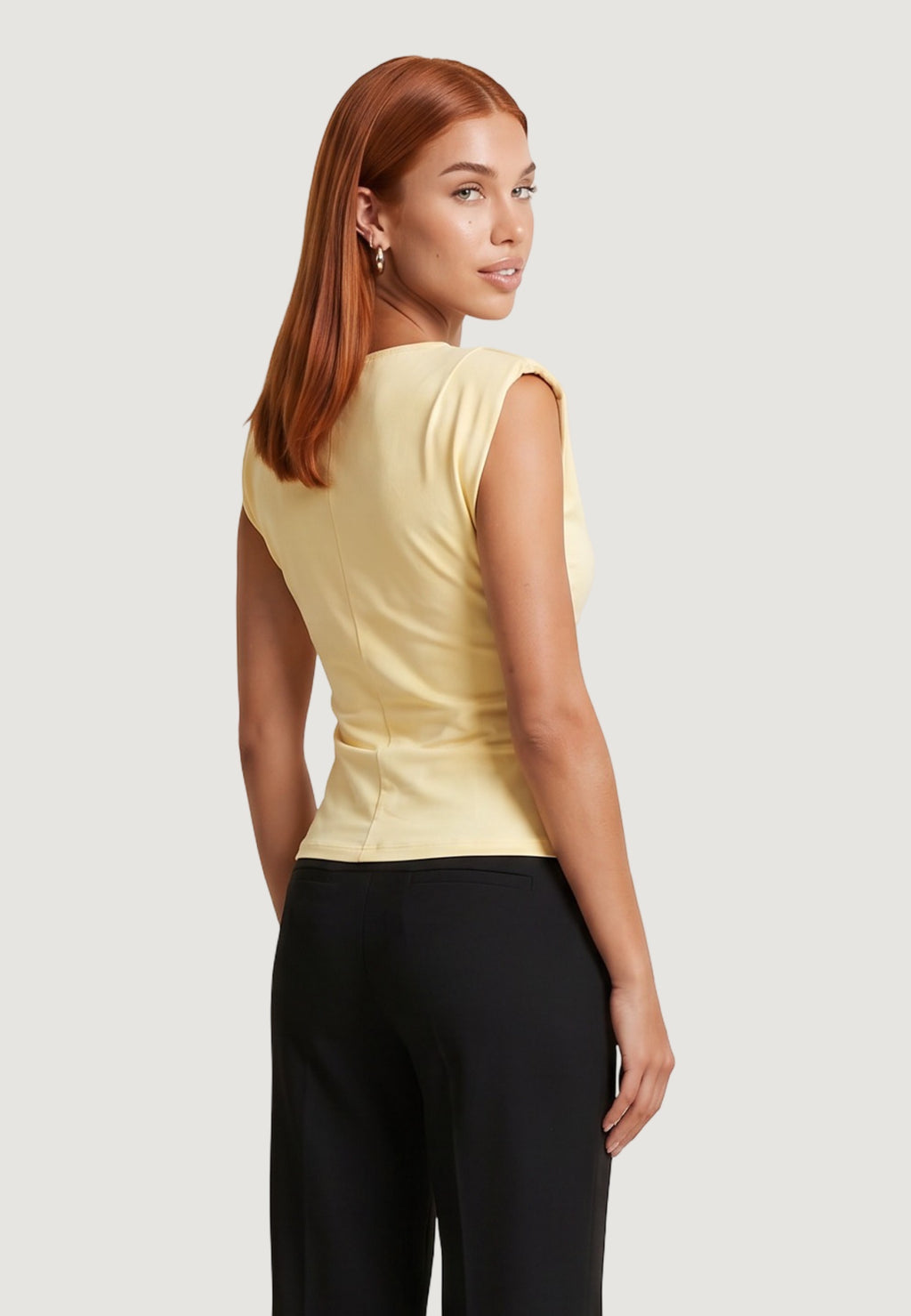 Top Cotone Scollo Morbido