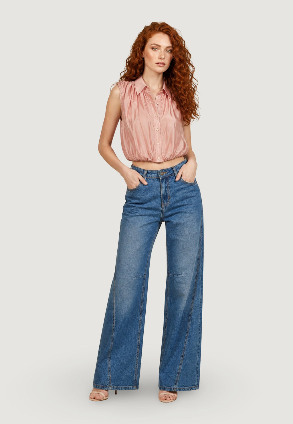 Blusa Tencel Smanicata