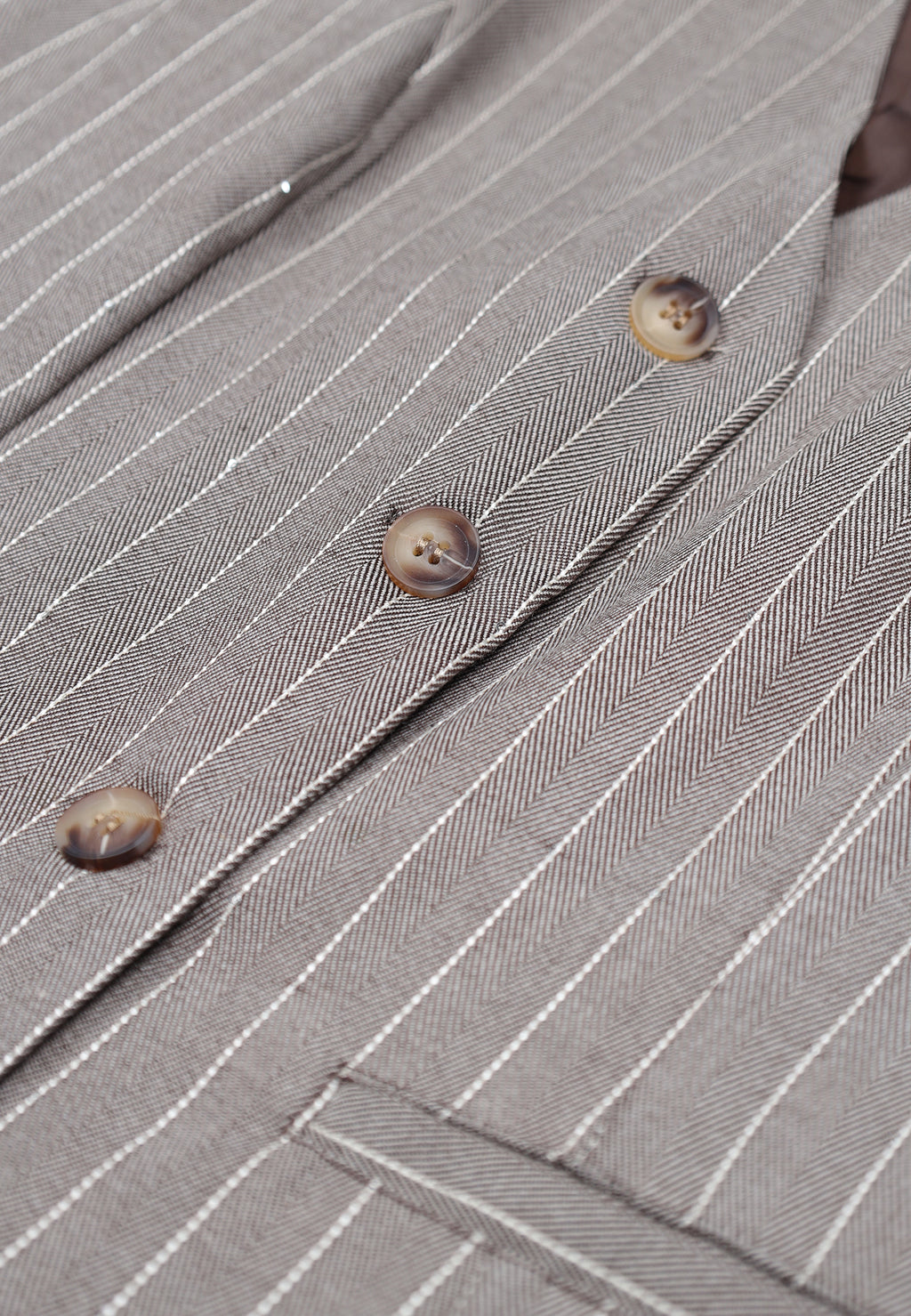 Gilet Poliestere Gessato