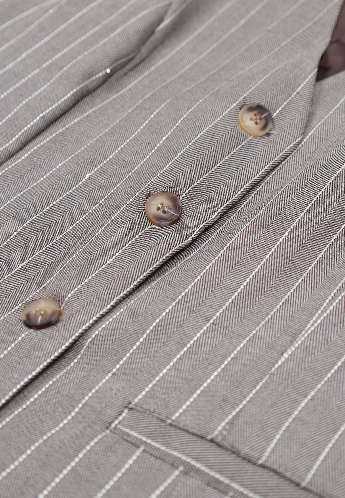 Gilet Poliestere Gessato