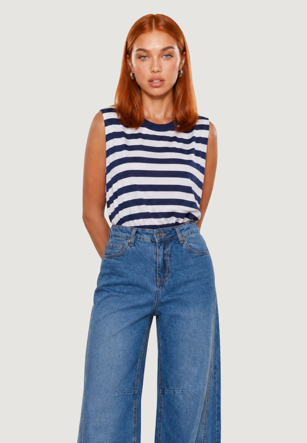 Top Viscosa Righe