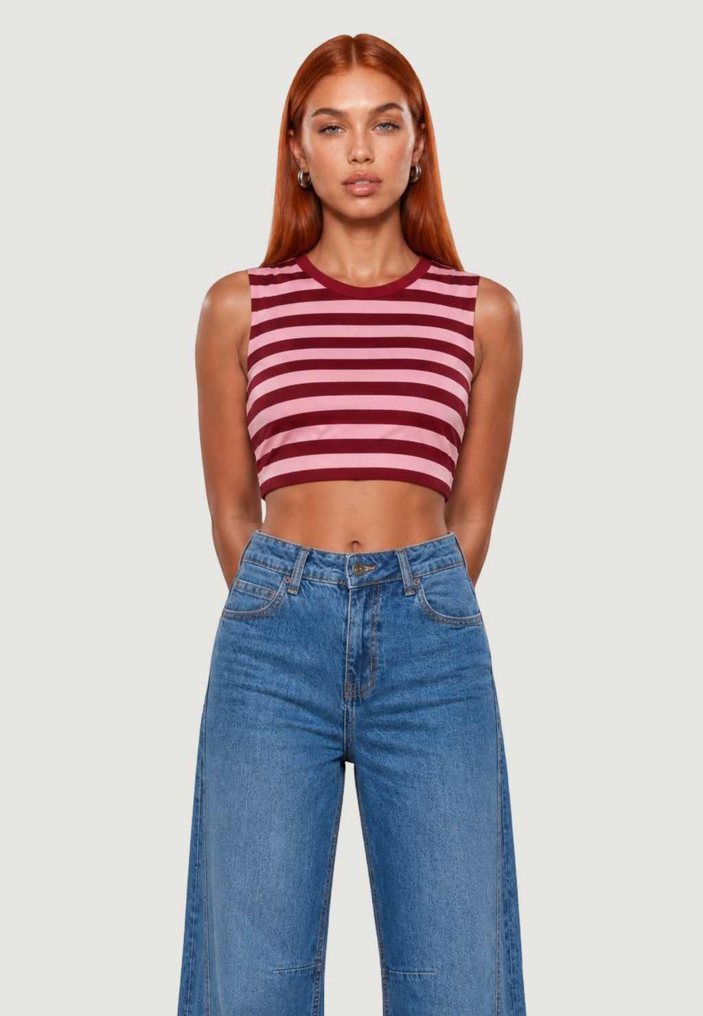 Top Viscosa Righe