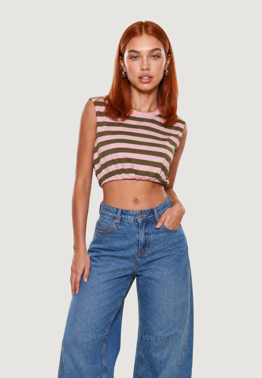 Top Viscosa Righe