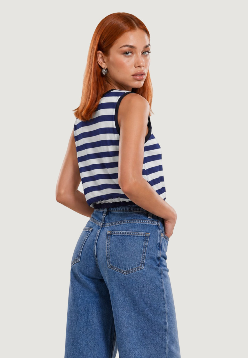 Top Viscosa Righe