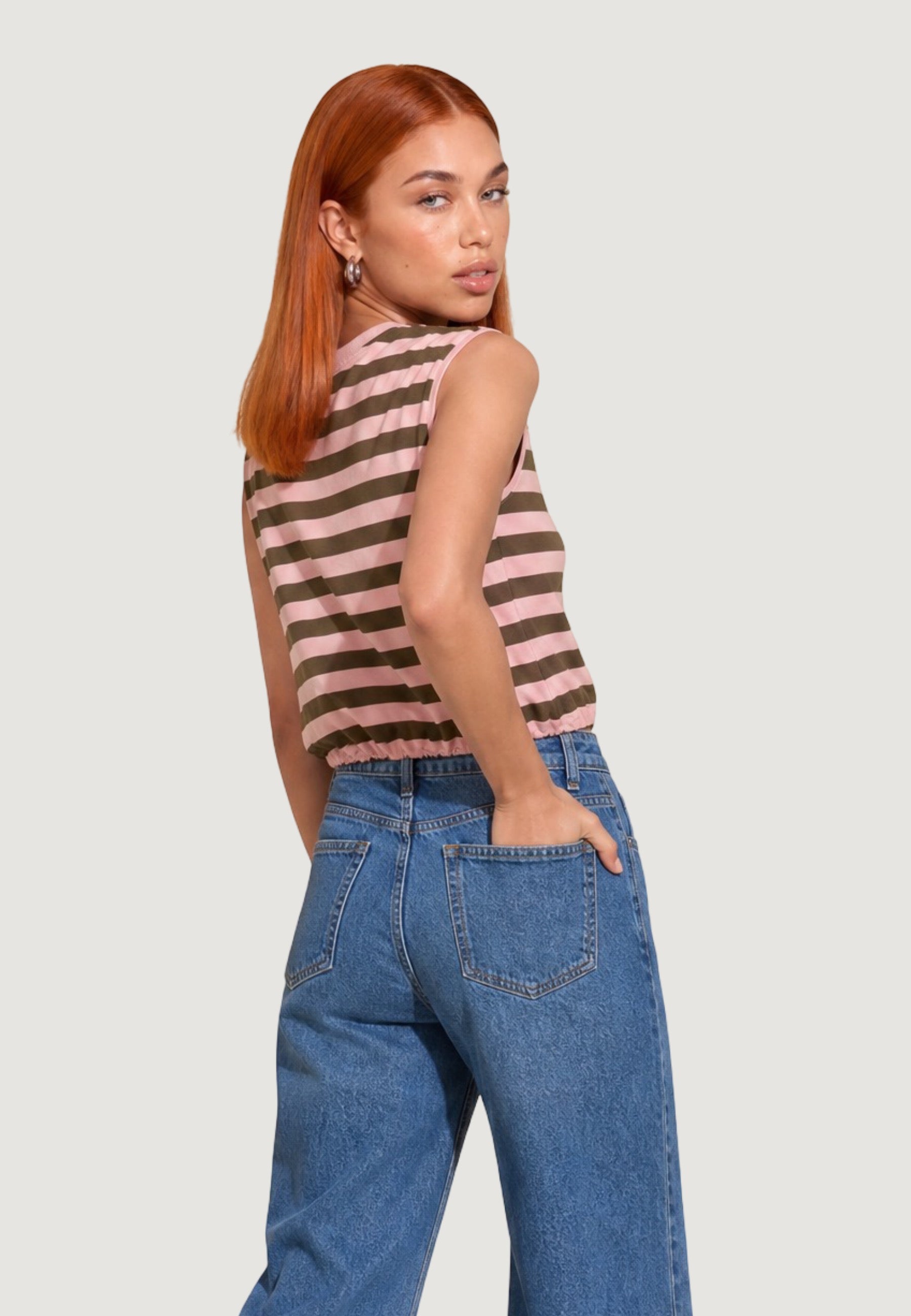 Top Viscosa Righe