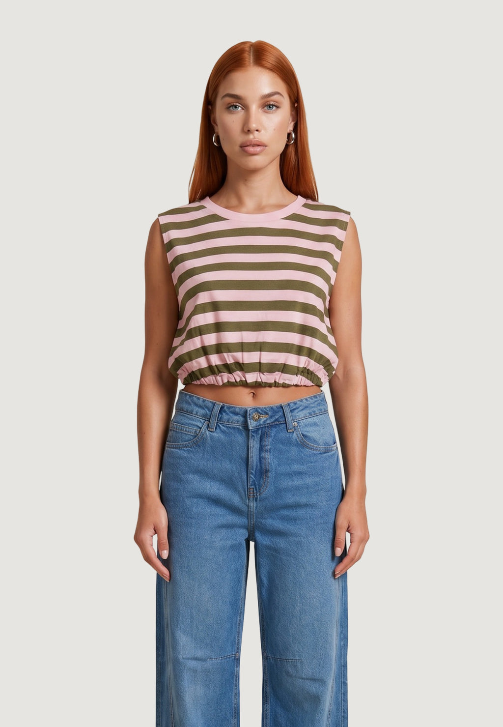 Top Viscosa Righe