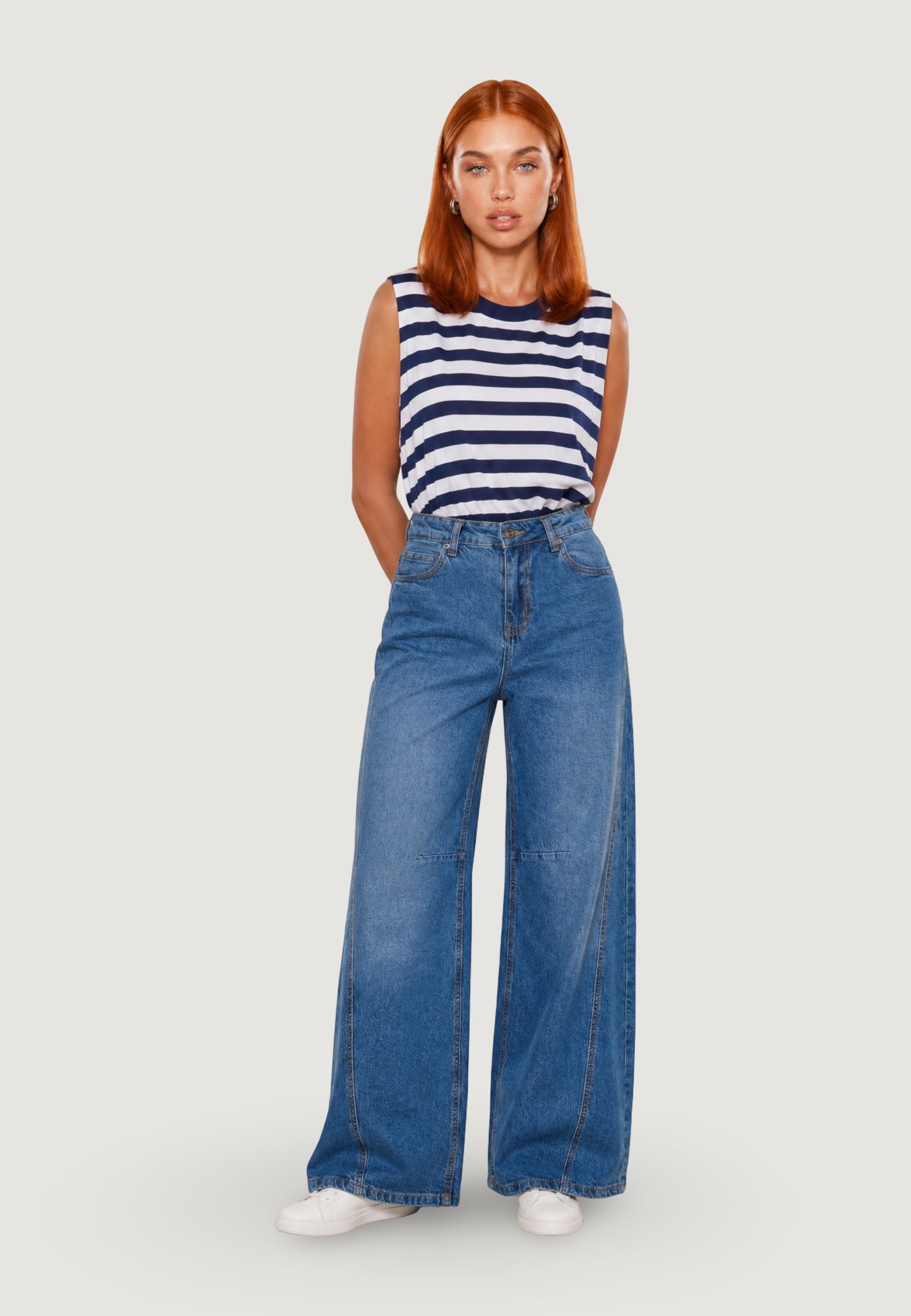Top Viscosa Righe
