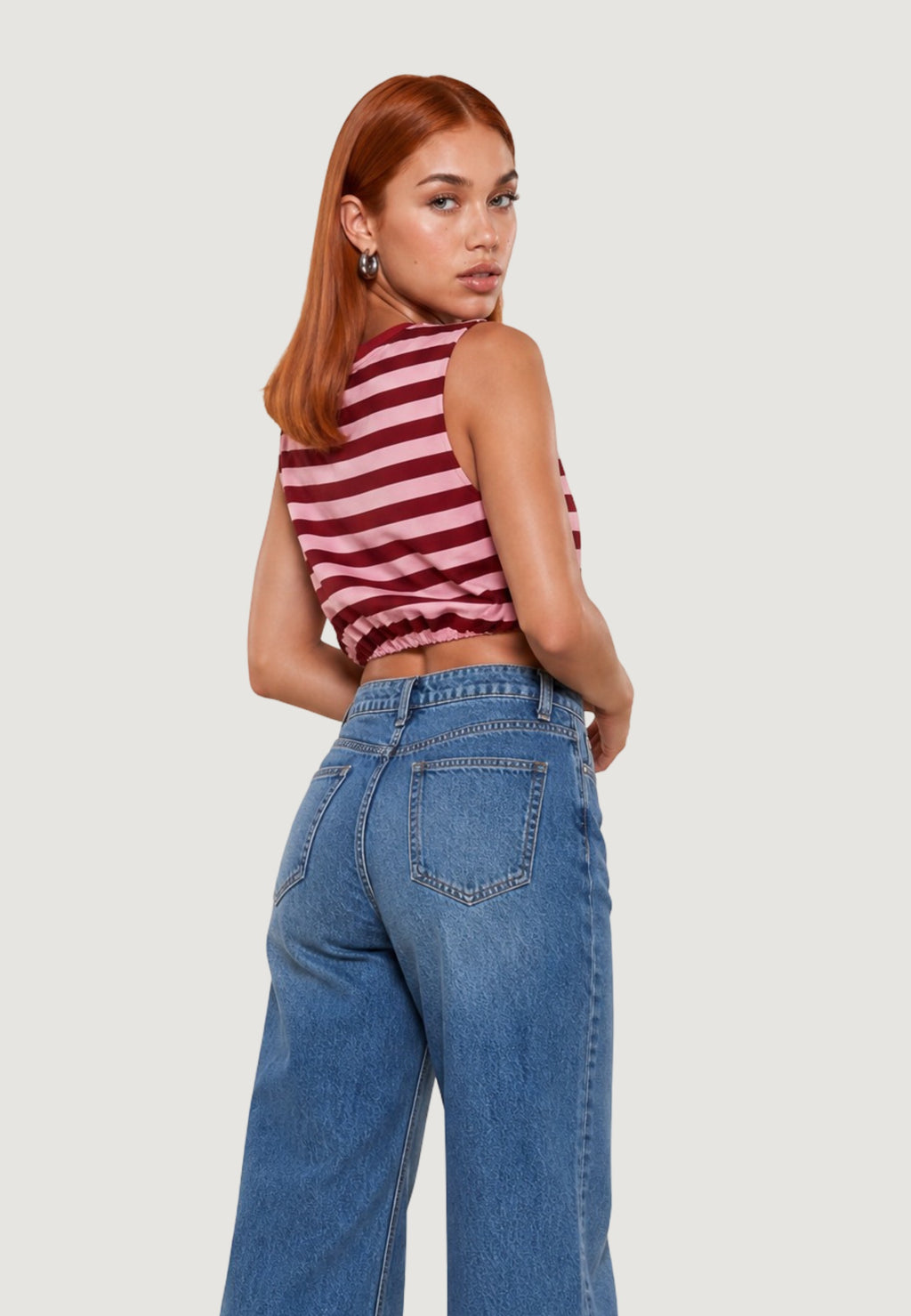Top Viscosa Righe