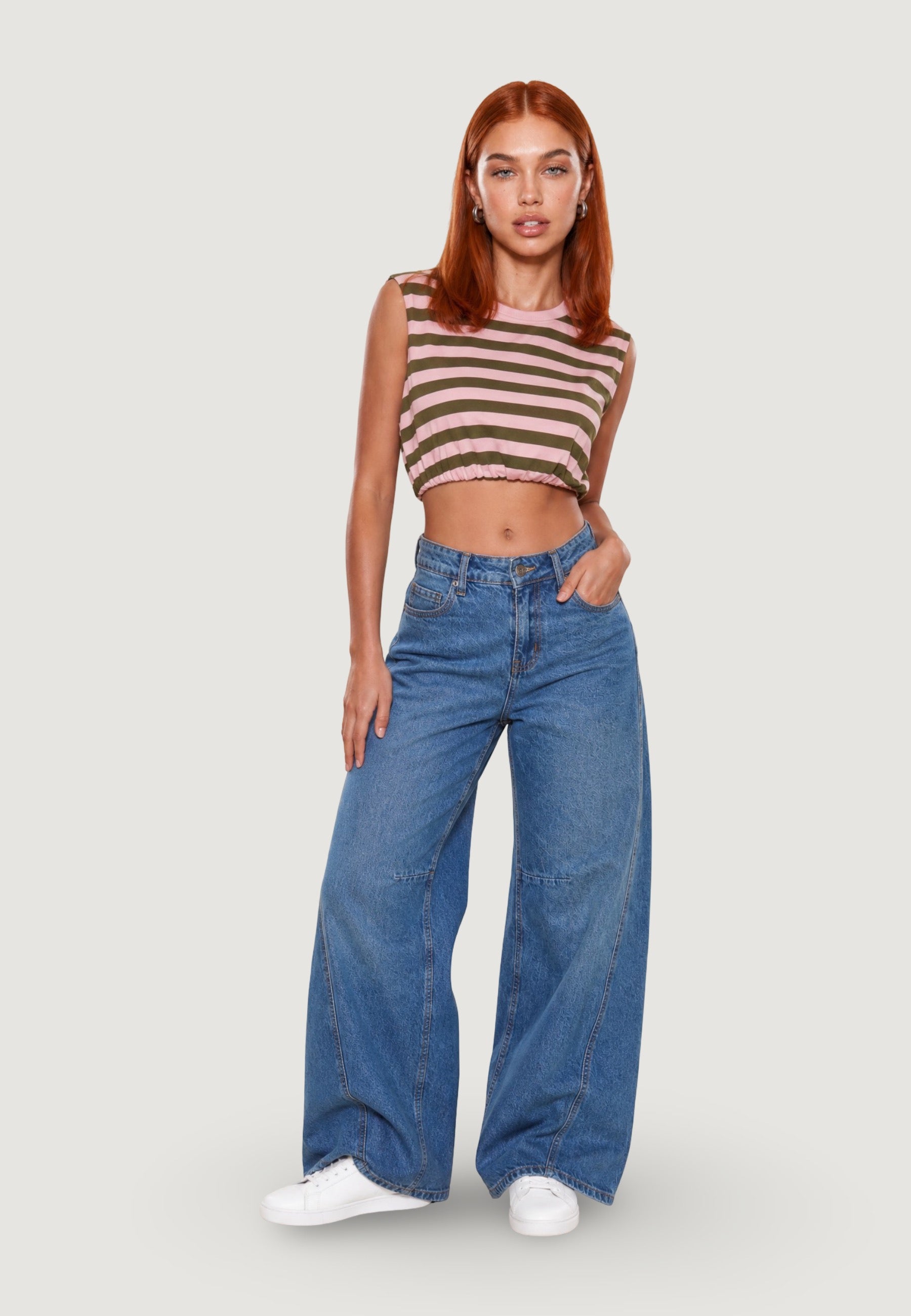 Top Viscosa Righe