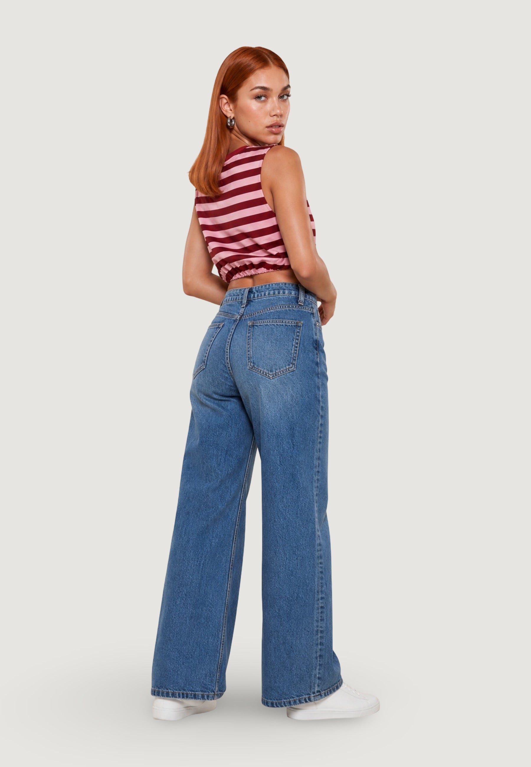 Top Viscosa Righe