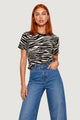 T-shirt Cotone Stampa Zebra