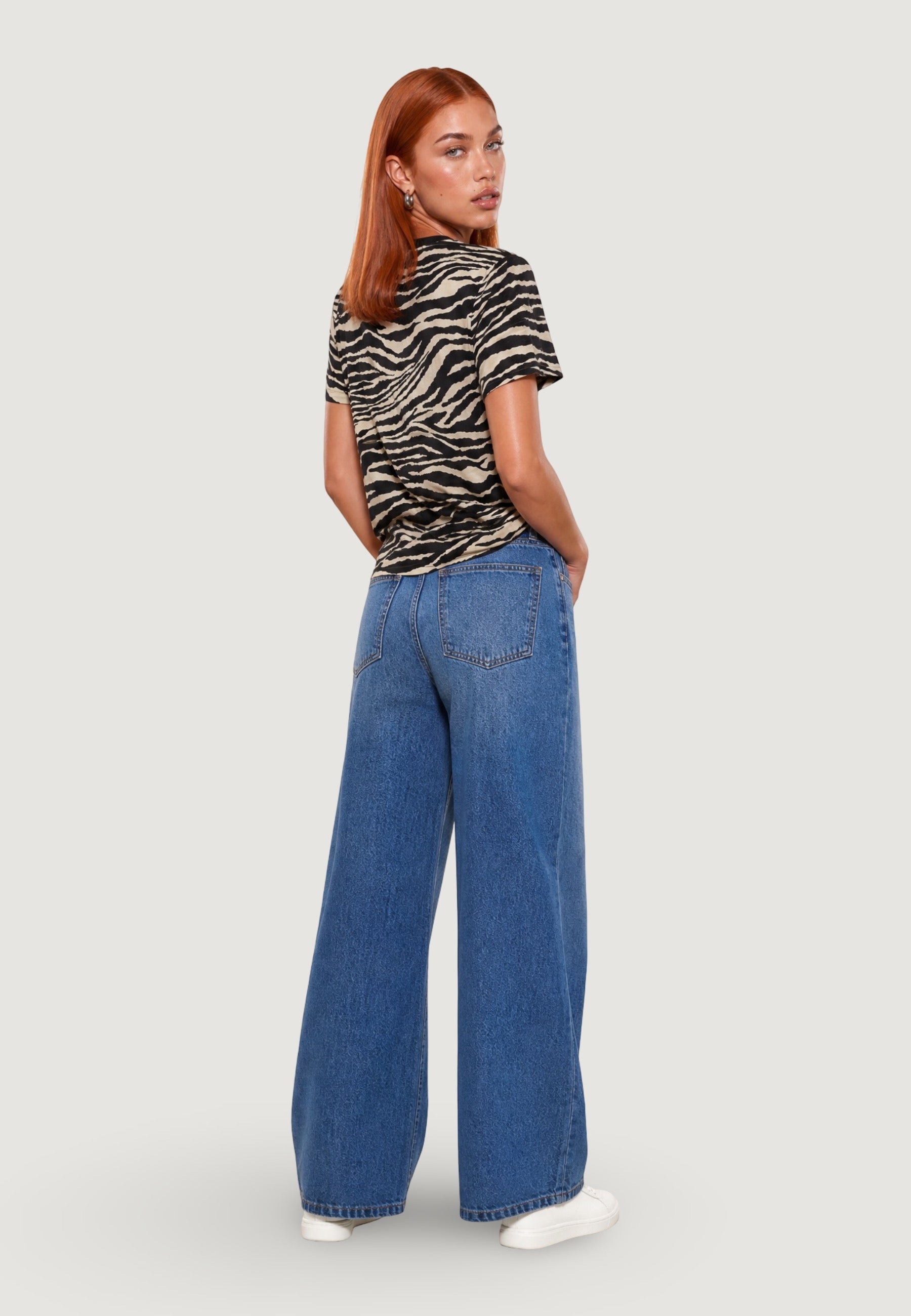 T-shirt Cotone Stampa Zebra