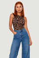 Top Cotone Stampa Animalier