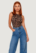 Top Cotone Stampa Animalier