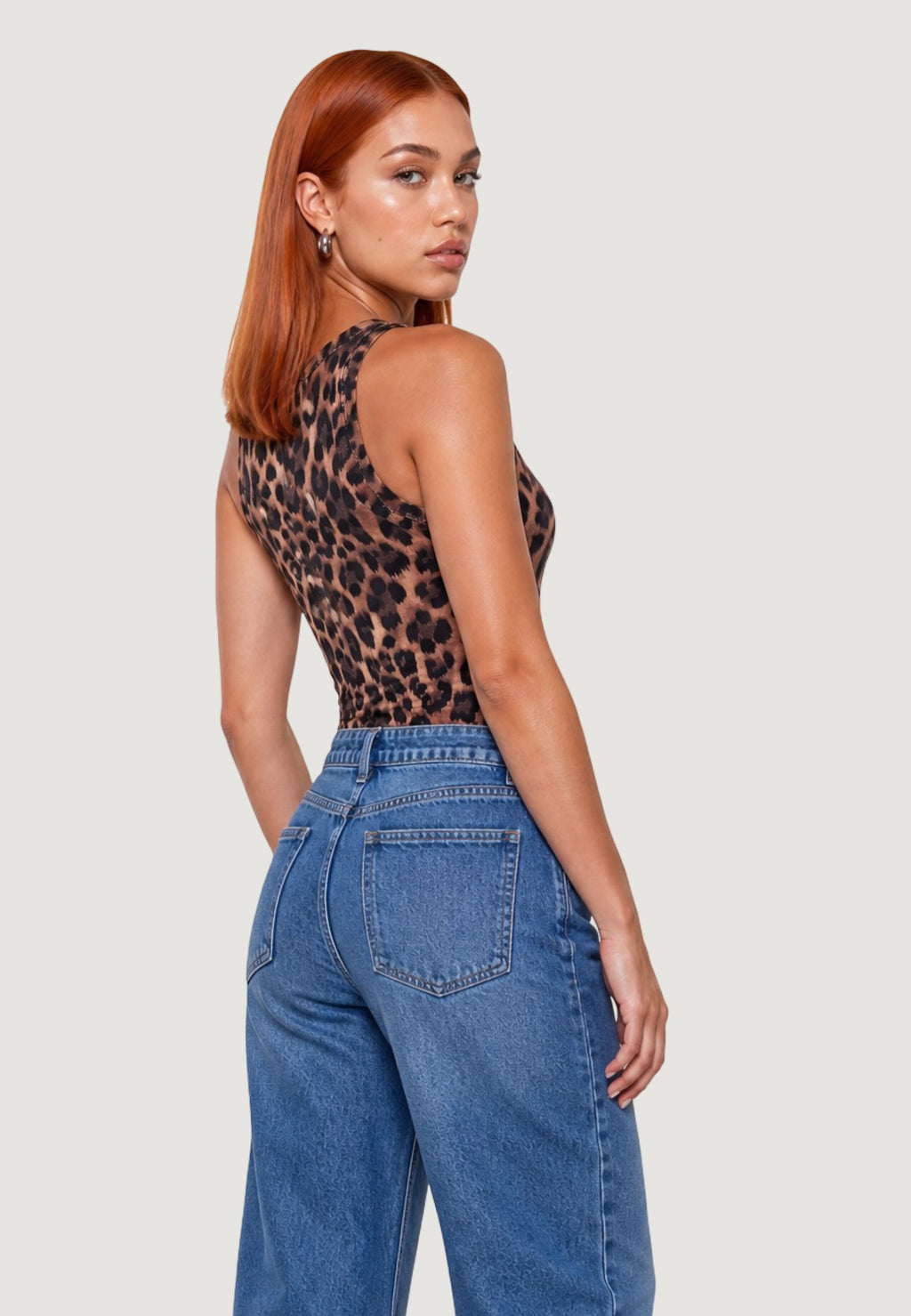 Top Cotone Stampa Animalier