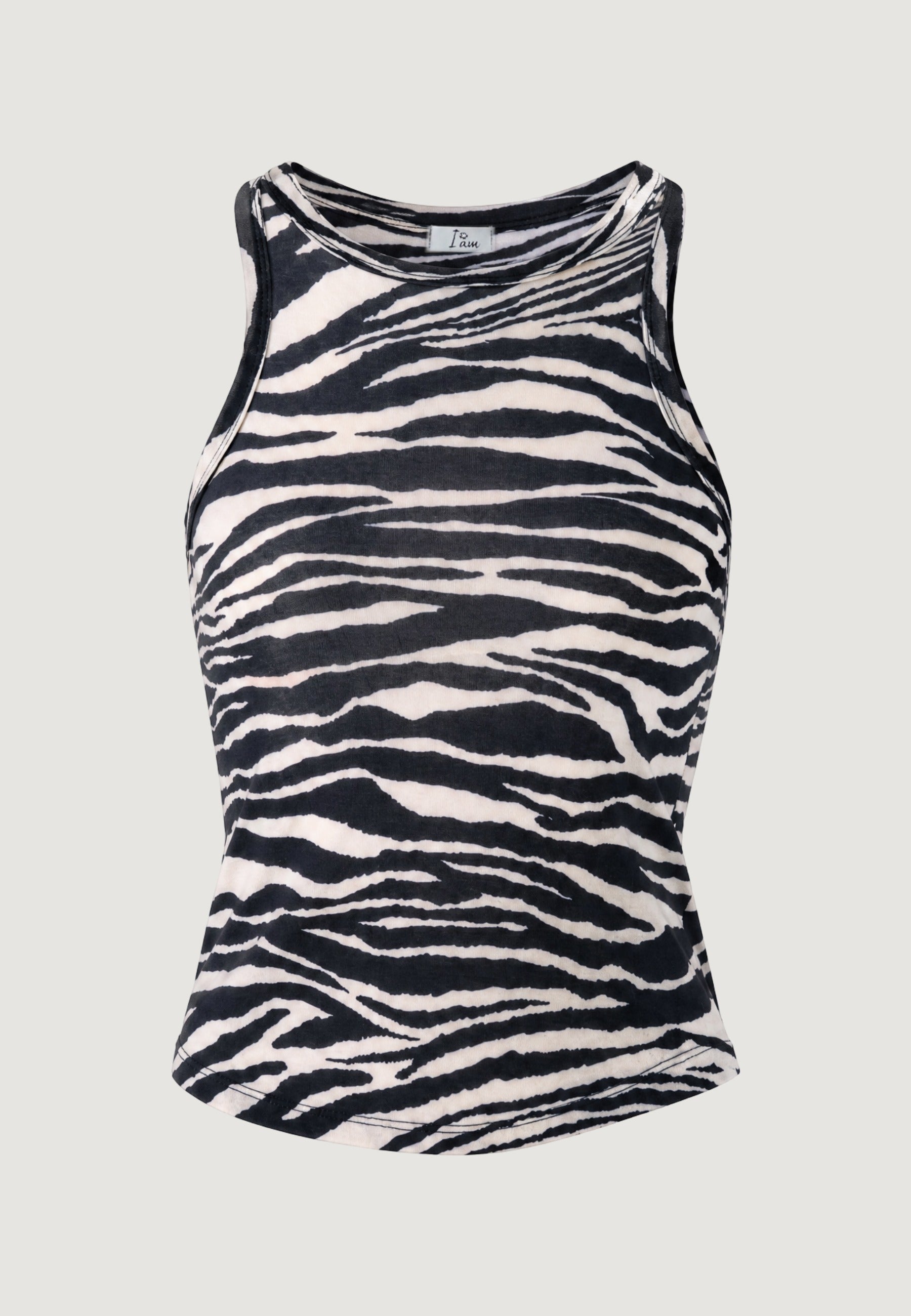 Top Cotone Stampa Animalier