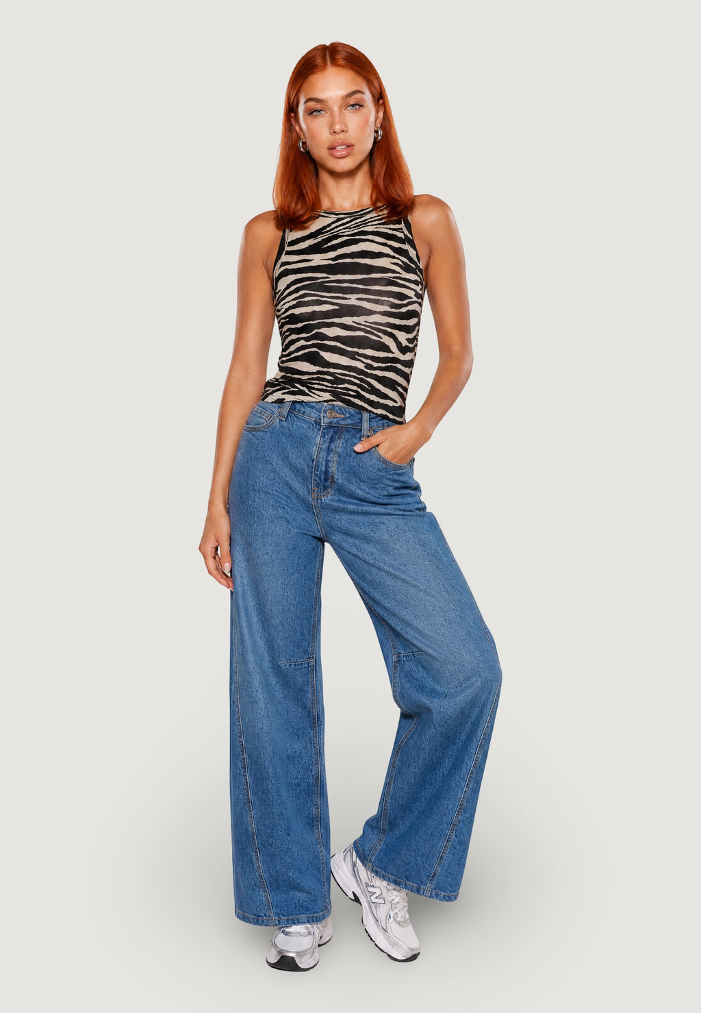 Top Cotone Stampa Animalier