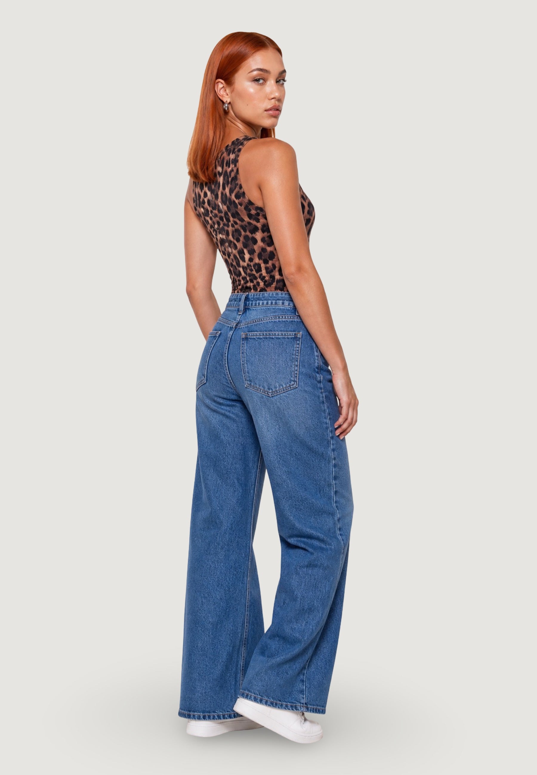 Top Cotone Stampa Animalier