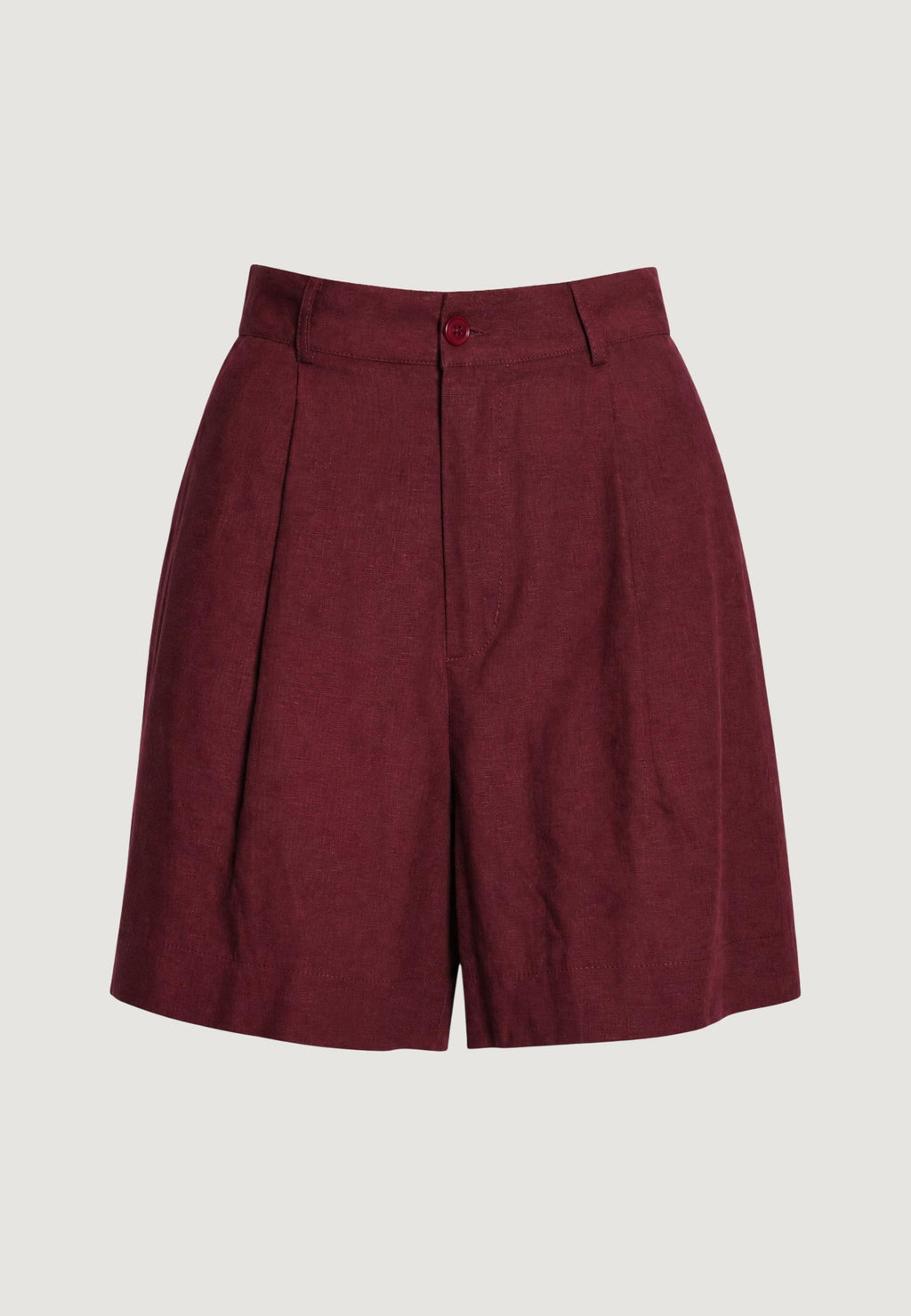 Shorts Viscosa Lino Pieghe