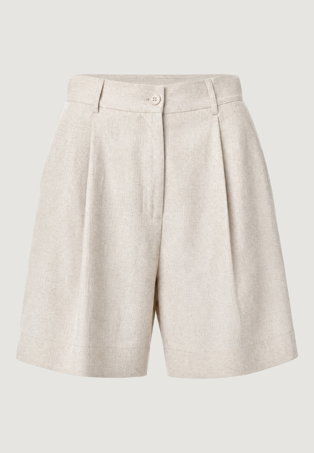 Shorts Viscosa Lino Pieghe