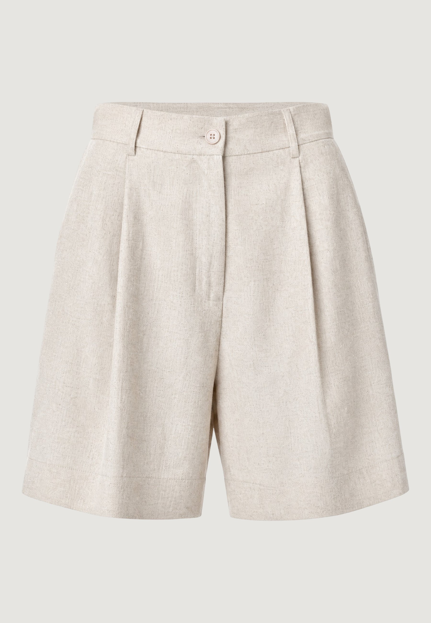 Shorts Viscosa Lino Pieghe