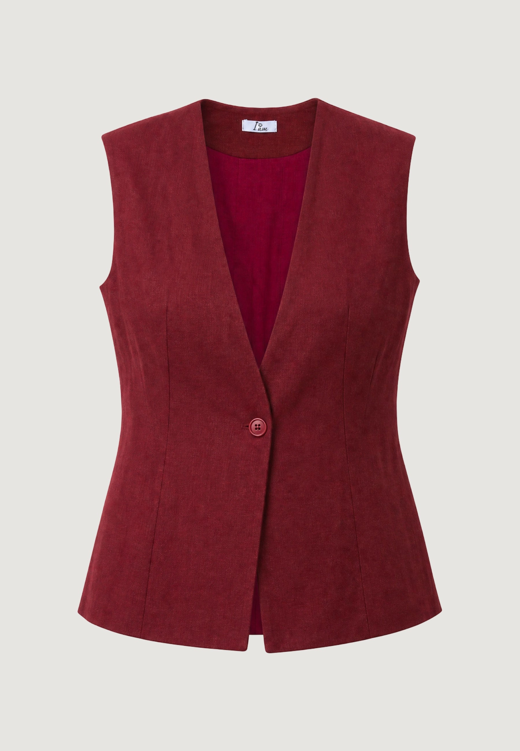Gilet Viscosa Lino