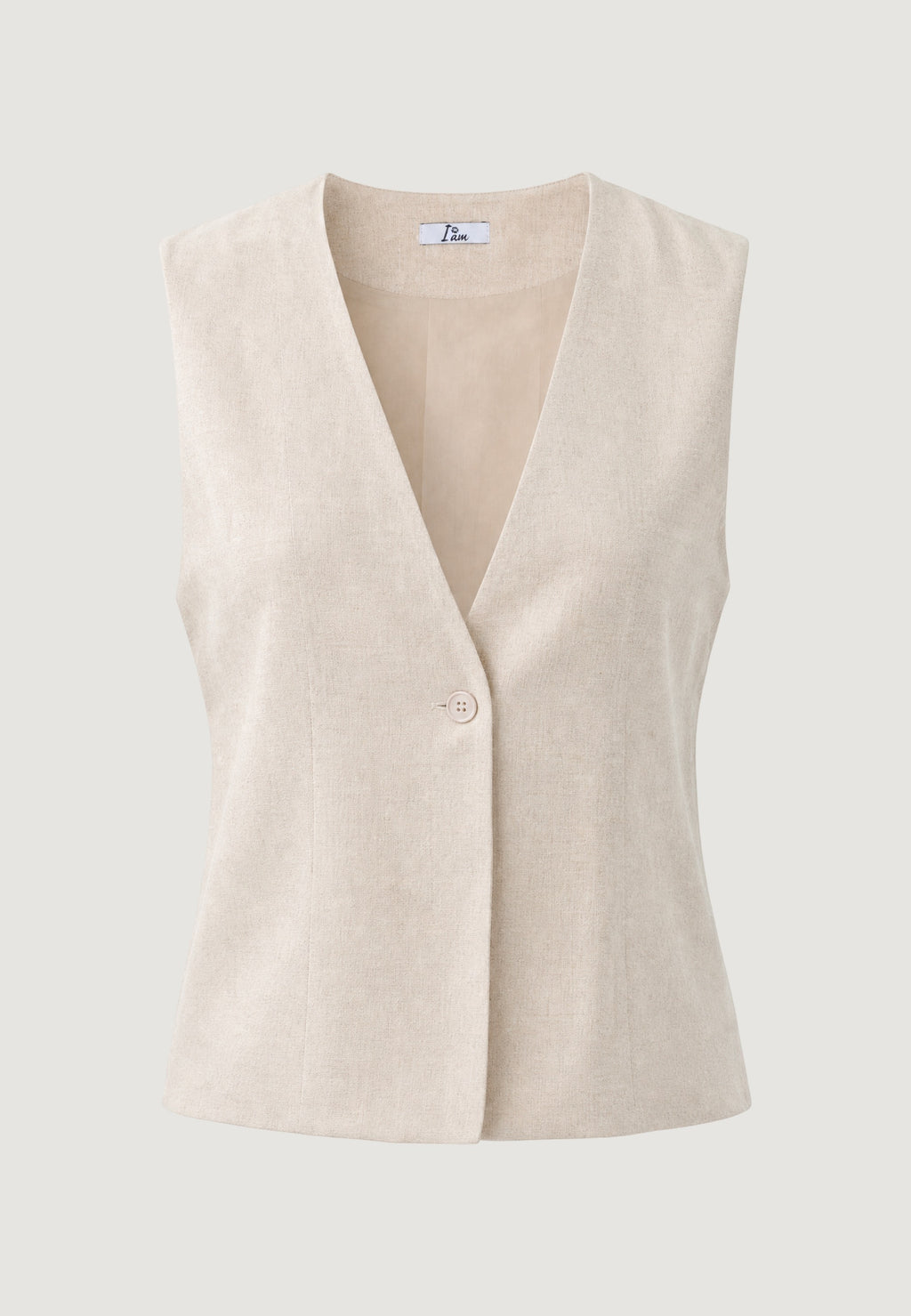 Gilet Viscosa Lino