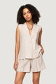 Gilet Viscosa Lino