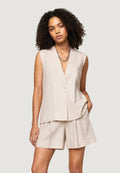 Gilet Viscosa Lino