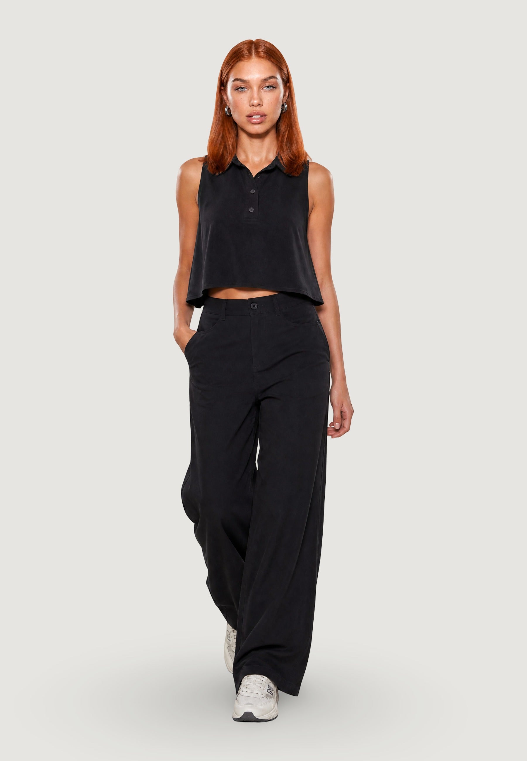 Pantaloni Modal A Palazzo