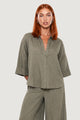 Camicia Lino Maniche Ampie