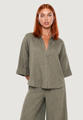 Camicia Lino Maniche Ampie