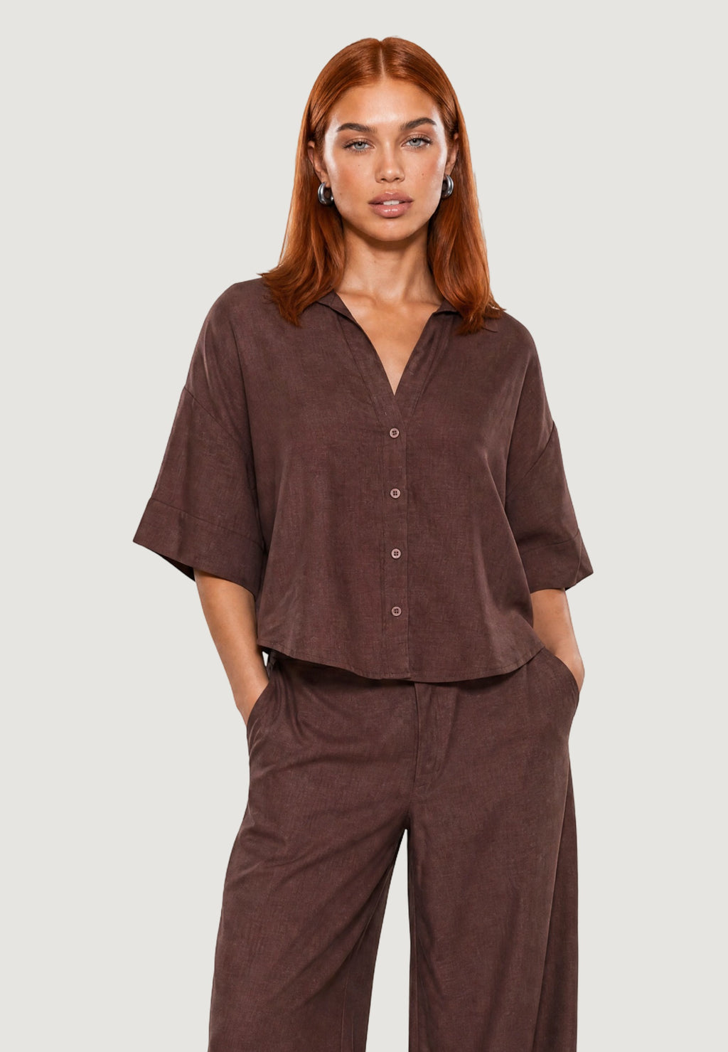 Camicia Lino Maniche Ampie