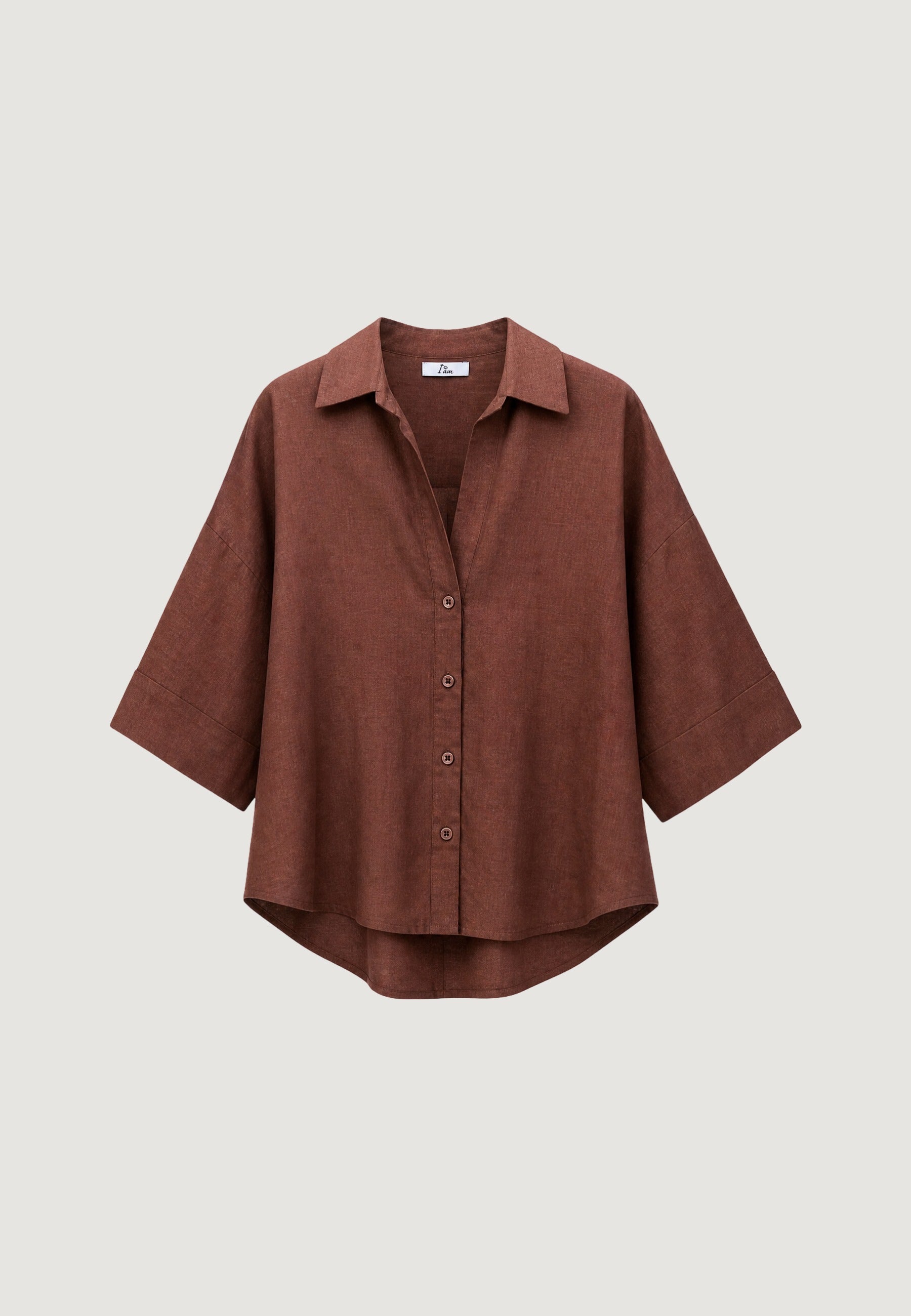 Camicia Lino Maniche Ampie